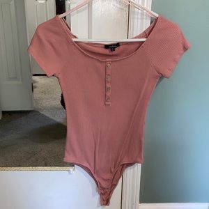 Off the shoulder body suit top